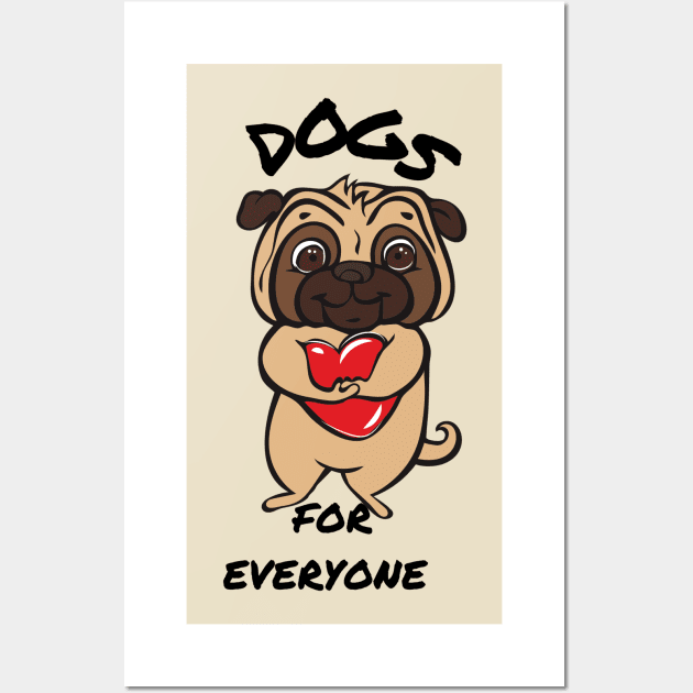 Dogs For Everyone Wall Art by Pris25